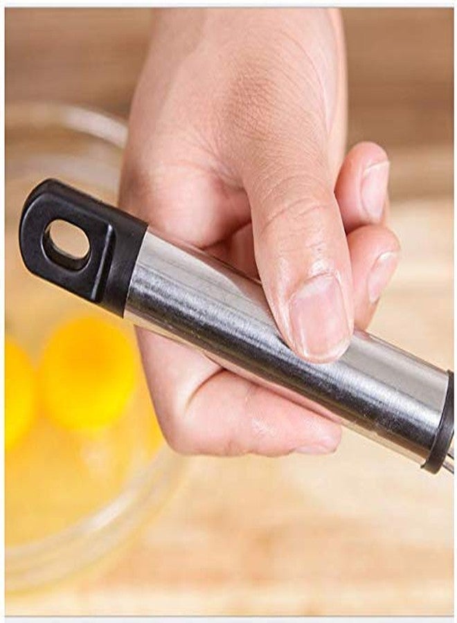 CONNECTWIDE STORE77 2Pcs Pack: Plastic Egg Yolk Separator, Stainless Steel Egg, Milk Frother Whisk Blender Tool, Long Handled Separator Divider, Separate Protein and Egg Yolk, for Cooking Baking - Image 5